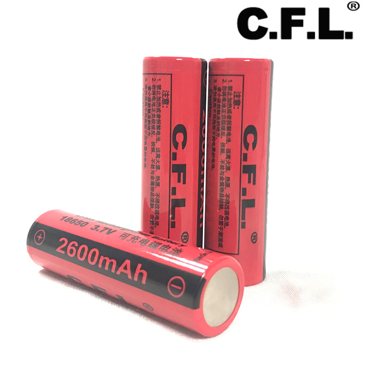 18650 Lithium Battery 3.7V-4.2V Large Capacity Rechargeable Battery Strong Light Flashlight