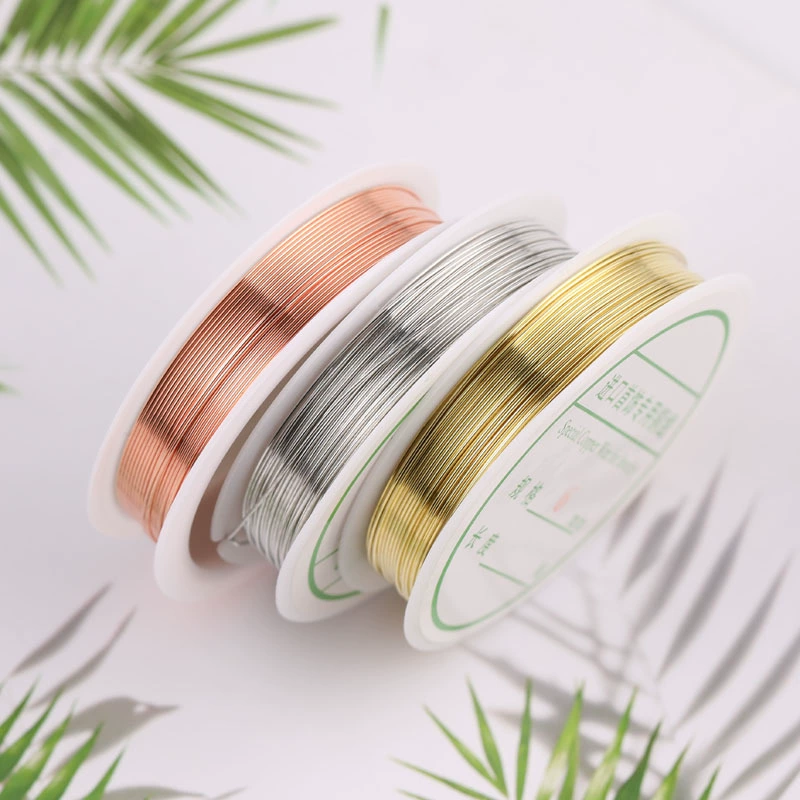Copper ring with letters, silk threads with bow, DIY, gold and silver