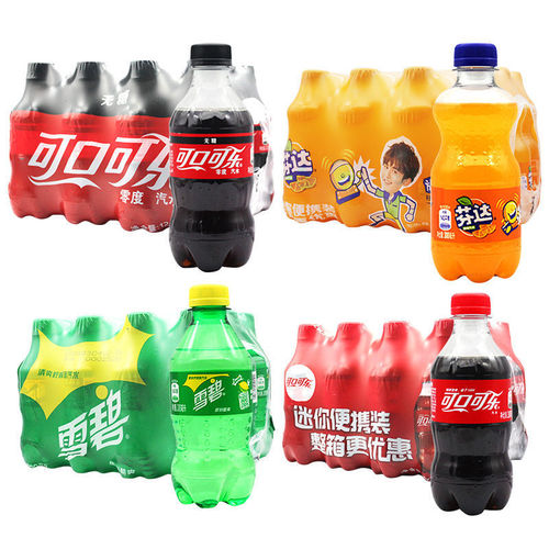 6/12 full box wholesale Coke, Fanta, Sprite Zero portable soda 300ML mini summer carbonated drink