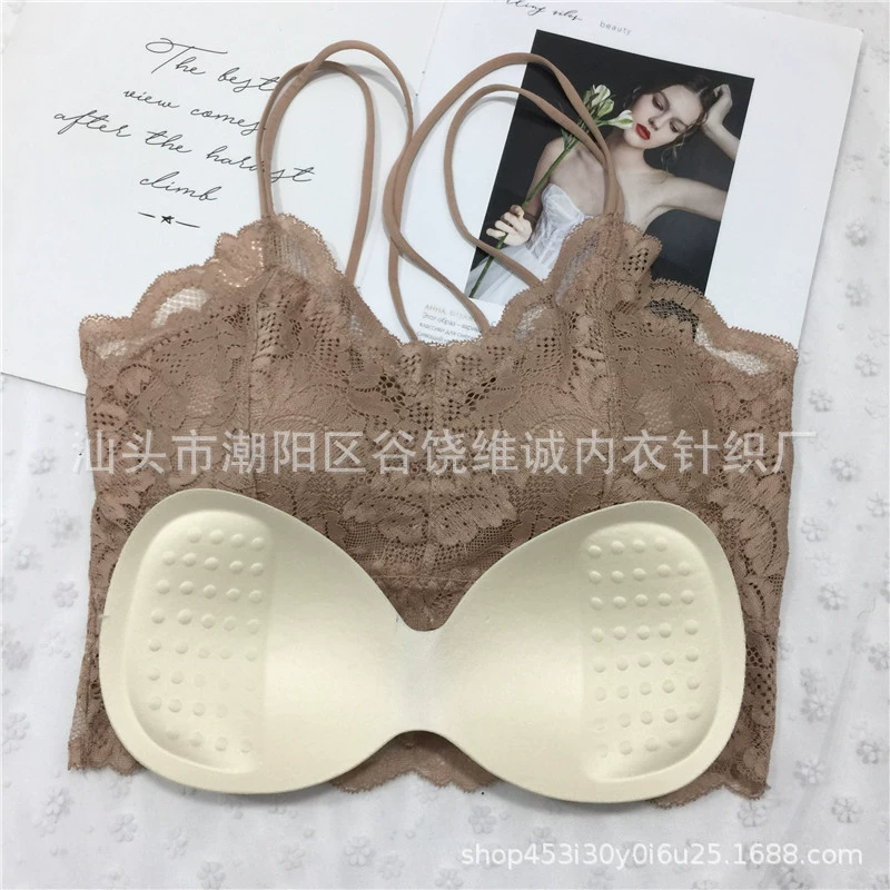Lace protective underware, top with cups, underwear, push up bra, wireless bra, beautiful back