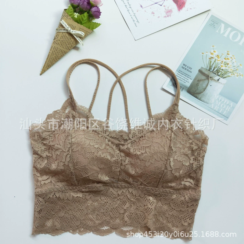 Lace protective underware, top with cups, underwear, push up bra, wireless bra, beautiful back