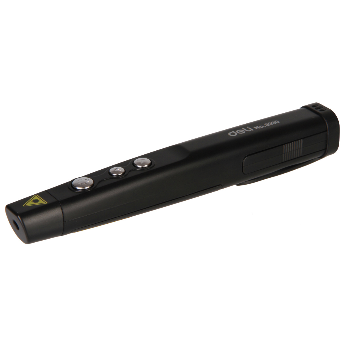 Deli 3930 Flip pluma de proyección pluma de enseñanza electrónica inalámbrica Flip pen pluma de enseñanza de control remoto de luz roja