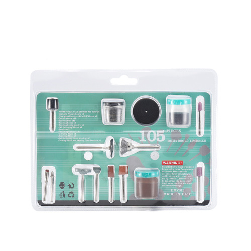 Cross-border blister pack 105PCS electric grinding accessories sandpaper ring grinding head cutting blade electric grinding brush head 105 piece set
