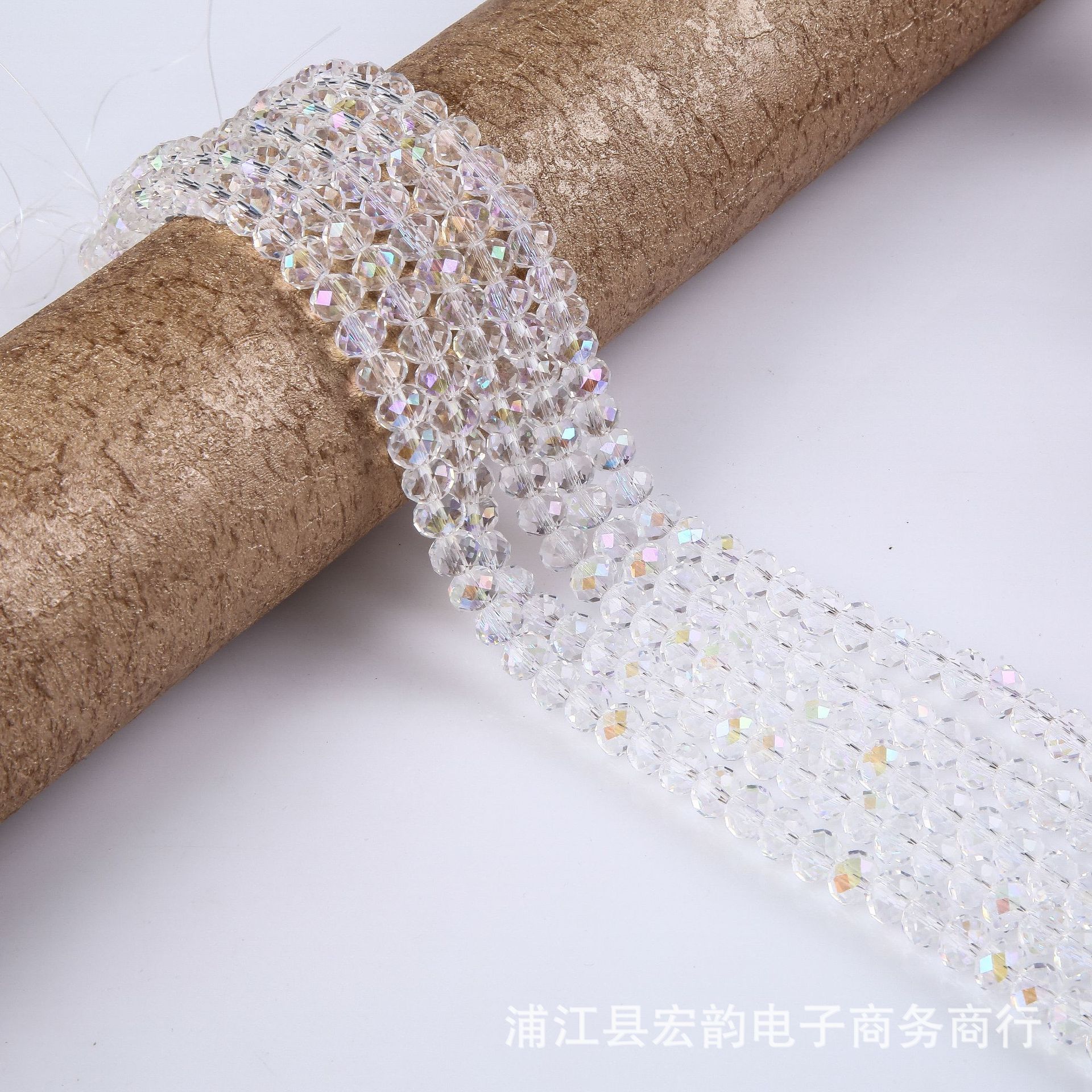 Honyun クリスタルフラットビーズ AB カラー diy ファセットガラスルースビーズ衣類アクセサリーブレスレットヘアアクセサリーアクセサリー