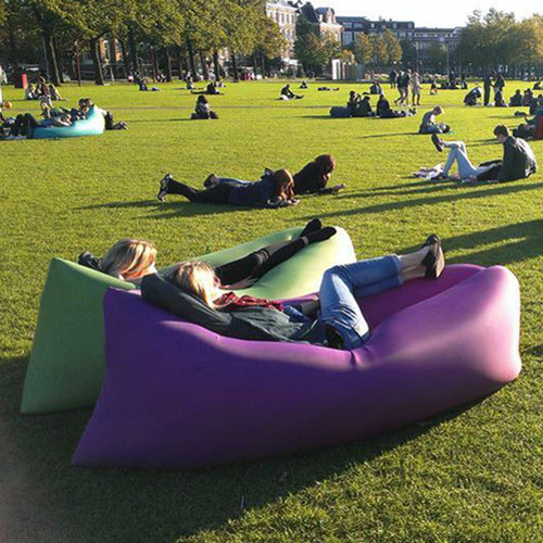 Lazy inflatable sofa Internet celebrity air mattress bed single inflatable mattress outdoor camping portable chair air lunch break