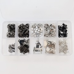 Cross-border metal 12mm button clasp waist hook 100pcs hand sewing button repair kit, quantity can be customized