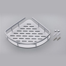 太空铝单层三角架厨房亮光三角板置物架浴室打孔哑光铝合金角架