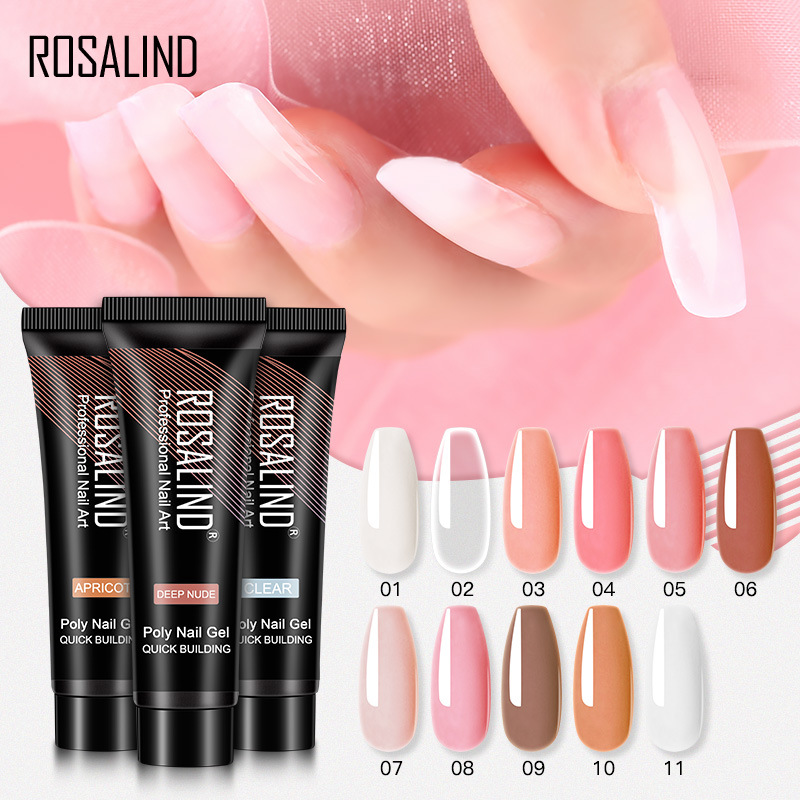 ROSALIND pegamento de extensión de uñas rápido transfronterizo pegamento de cristal pegamento de fototerapia pegamento de extensión pegamento de esmalte de uñas sin papel especial
