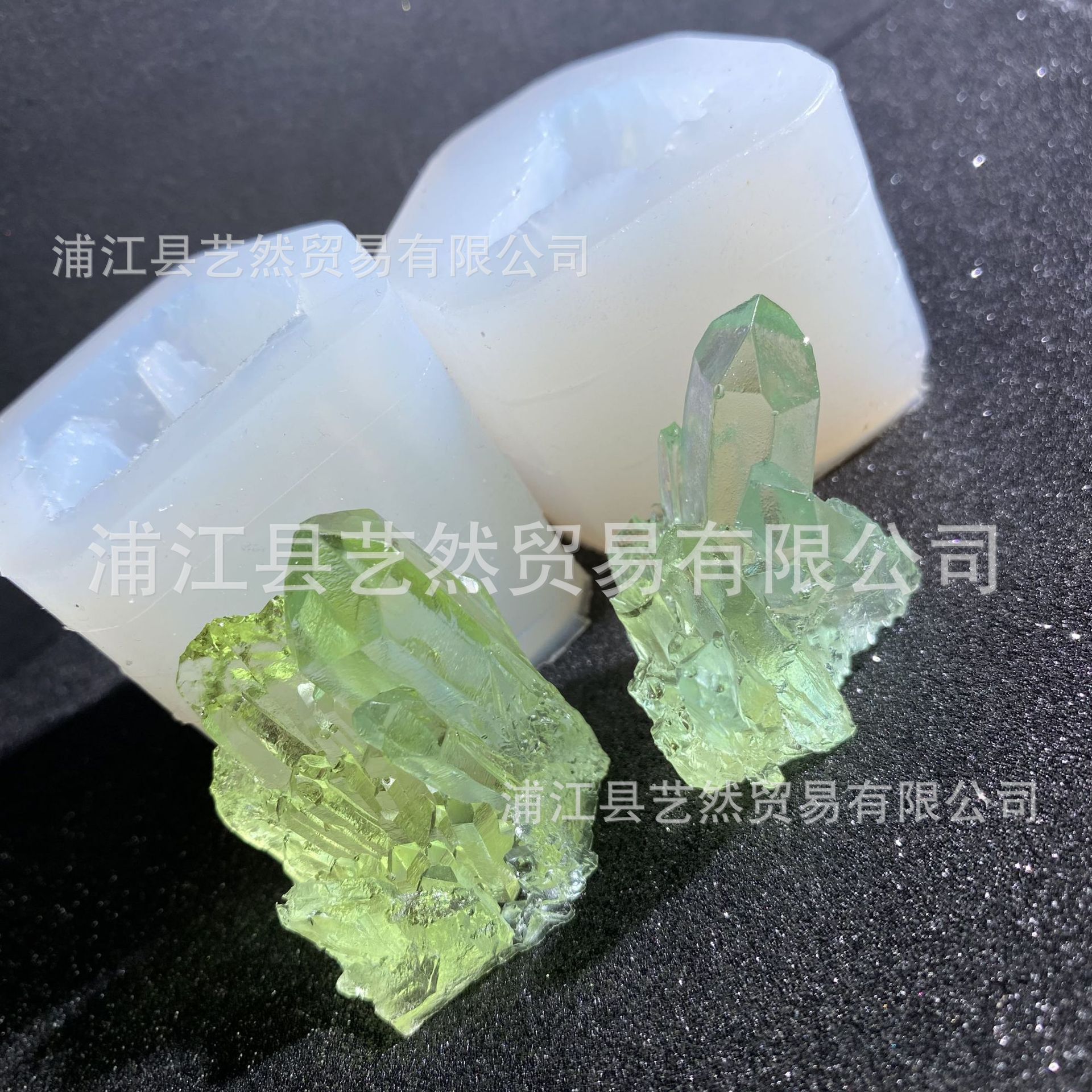 Artificial cristal natural racimo original piedra decoración cristal epoxi cristal racimo iceberg cristal epoxi molde de silicona