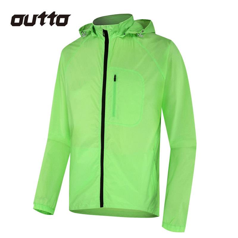 Cross-border reflective cycling jacket outdoor windbreaker hooded bicycle cycling jacket men's outdoor wear# 007C