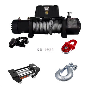 12v24v DC electric winch 13000LBS 5897kg wire rope self-rescue electric winch