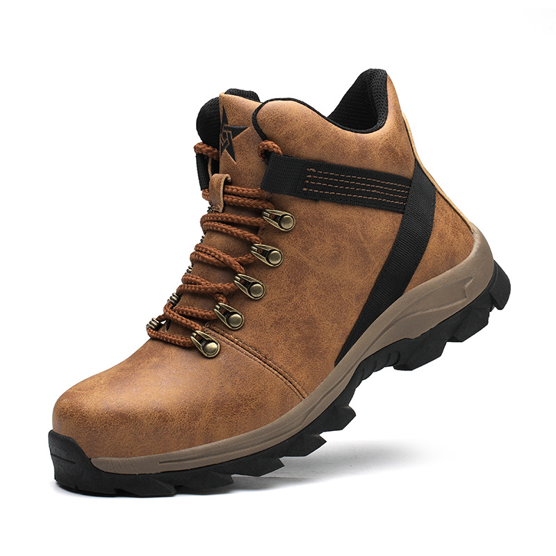 Zapatos de protección transfronterizos zapatos de seguridad anti-smashing anti-piercing zapatos de trabajo impermeables resistentes al desgaste zapatos de protección de soldadura de tamaño europeo botas