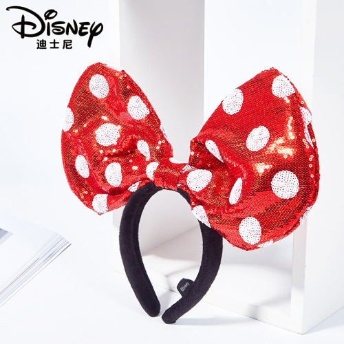 Disney headband Mickey headband Mickey Mouse Minnie bow headband hair accessories Internet celebrity live broadcast cute headwear