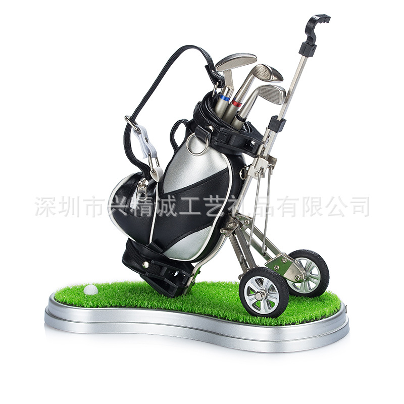 Estudiante creativo aprendizaje Premio papelería regalo Golf deportes creativo bolsa de golf titular la pluma traje