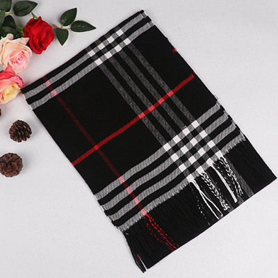 Otoño e Invierno nueva bufanda de los hombres joven estudiante bufanda cálido estilo coreano británico Plaid todo partido moda bufanda de los hombres