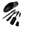 Black shovel for growing plants, teapot, tweezers, tools set, new collection, wide color palette