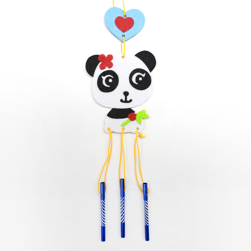 Carillones de viento no tejidos carillones de viento de dibujos animados creativos para Niños Accesorios de material hecho a mano DIY colgante ocho