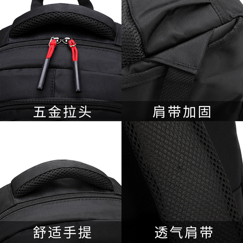 Carretilla de pescado natural estudiante mochila subir escaleras estudiante de escuela secundaria de gran capacidad casual estudiante de secundaria mochila tendencia de la moda de los hombres