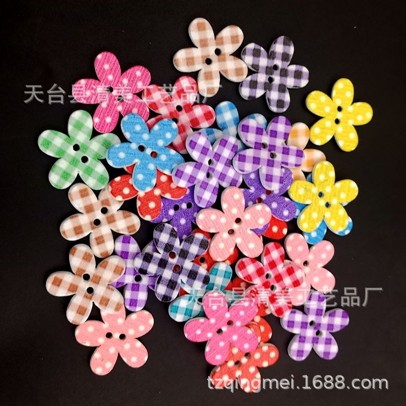 25mm DIY fondo blanco pintado Plaid Plum Dot Plum estilo mezclado Plum Blossom 50 unidades un paquete