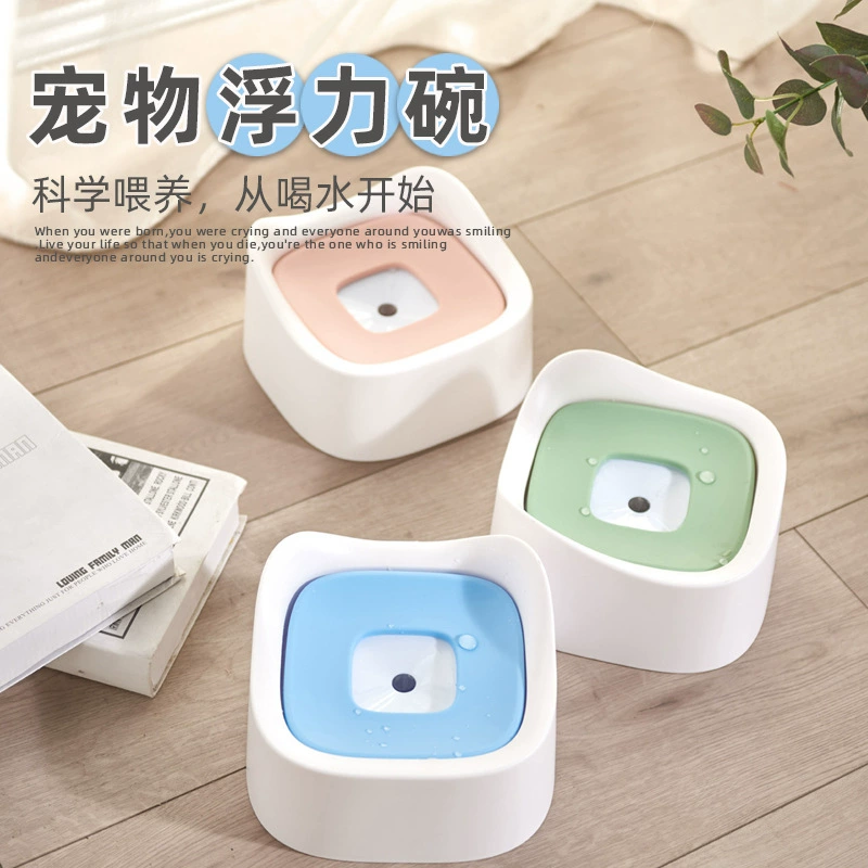 В наличии Новый продукт без мокрого рта миска для воды кошачьи уши миска для воды для домашних животных миска для кошек миска для собак креативная плавучесть домашних животных миска для воды