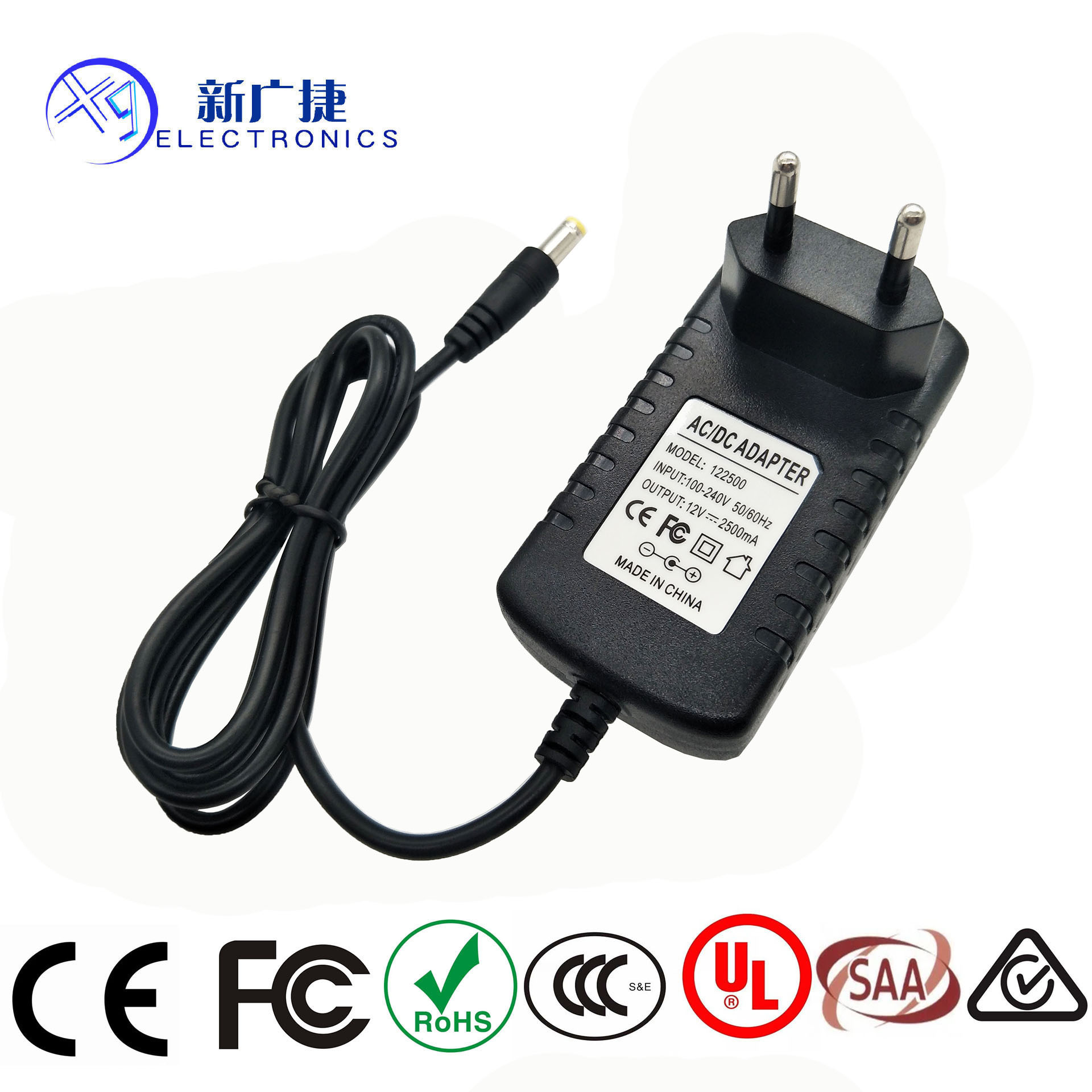 12V2.5A欧规电源适配器LED灯条  美甲灯  30W开关电源 CE认证