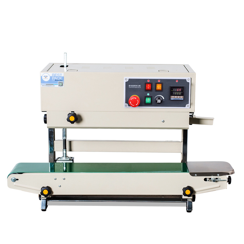 Xinkong marca FR-880LW vertical automático líquido continuo máquina de sellado vertical máquina de sellado de calor bolsa de vacío máquina de sellado