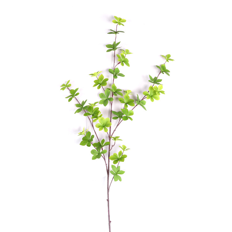 Al aire libre de estilo japonés multi-hoja de simulación de hoja de campana decoración de interiores estilo ins hoja de siete estrellas falsa planta de simulación de planta verde