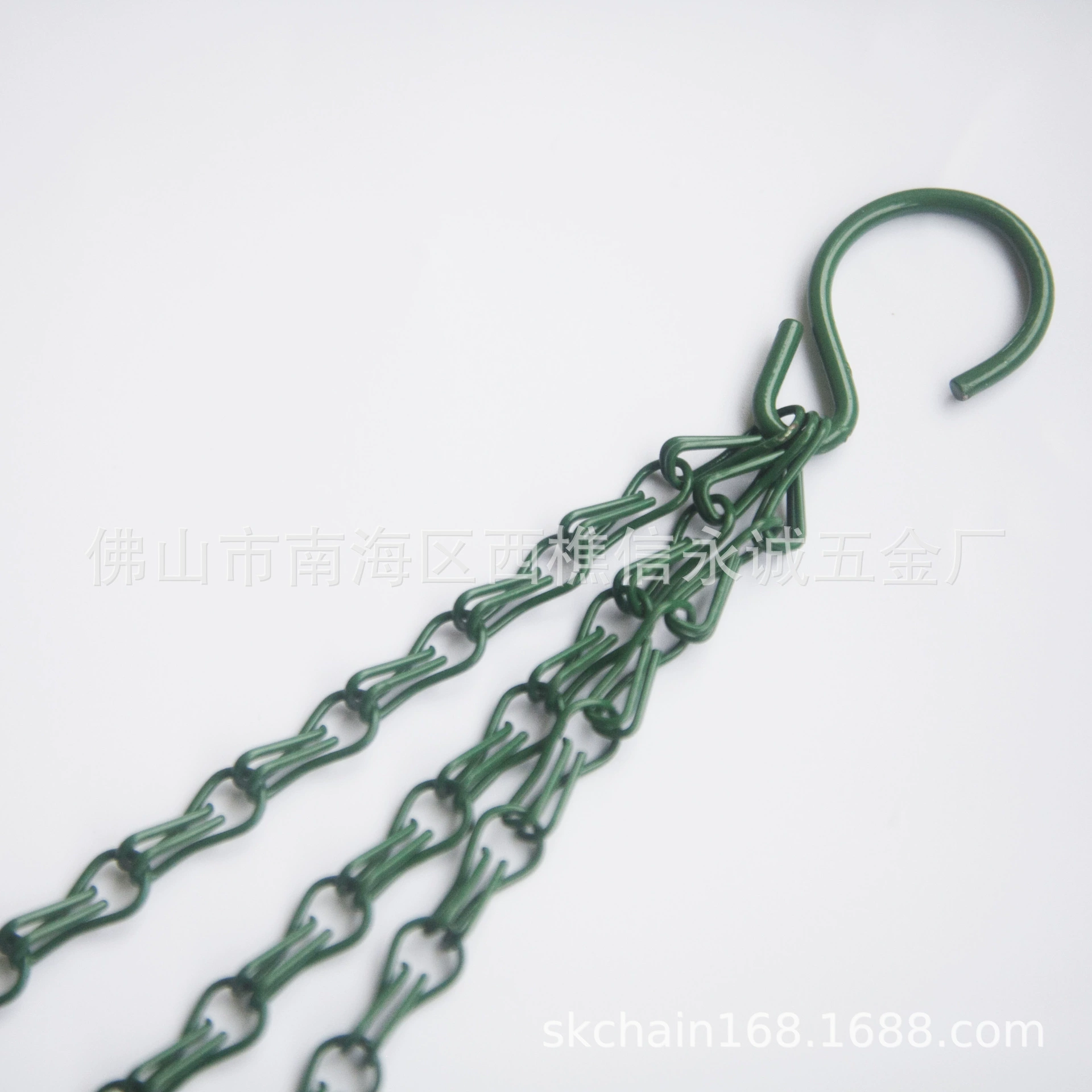 Подвесная цепочка для корзины, цепочка для цветочного горшка, железная подвесная цепочка для корзины, цепочка с двойным крючком, окрашенная распылением различных цветов