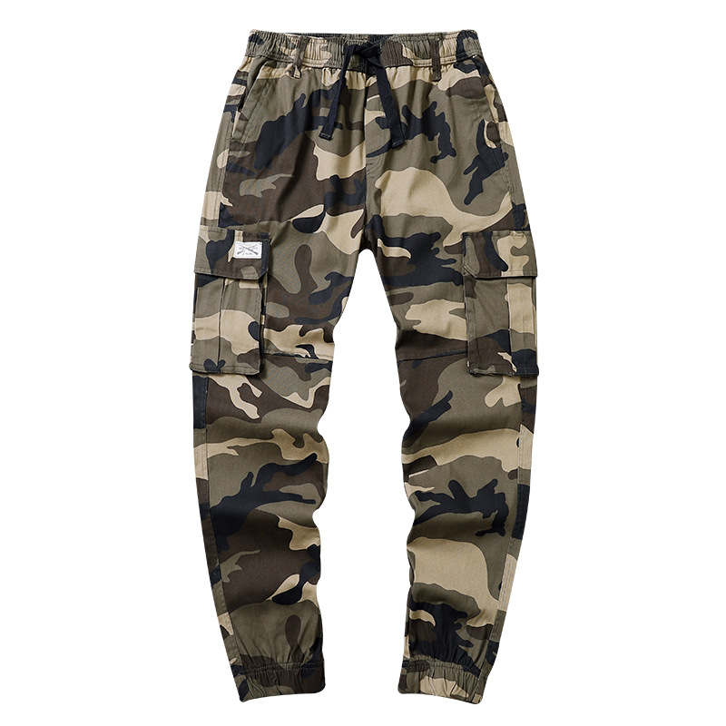 Pantalones de camuflaje al por mayor leggings pantalones de hombre pantalones de trabajo pantalones de primavera y otoño para hombres monos sueltos pantalones casuales elásticos