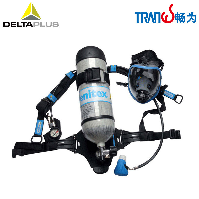 代尔塔 106005 VESCBA01 正压式6.8L空气呼吸器 全缠绕碳纤维气瓶