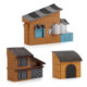 Simulation Creative Farm Micro Landscape diy Fruit Tree Animal Fence House Sand Table Model Assembly Ornament Toy