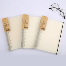PP磨砂手账简约创意文具绑带个性活页透明笔记本记事本日记本学生