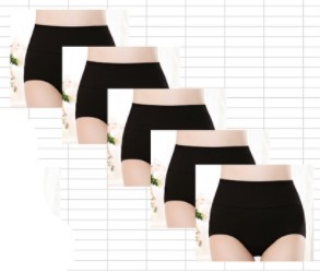 Ropa interior de mujer entrepierna de algodón cintura alta vientre contracción Levantamiento de cadera primavera y verano más calzoncillos ropa interior de niña tela de algodón