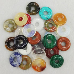 ��Ȼ�댚ʯ18mm�ѹ�ƽ���۵�����ɫDIY�Ʒ������� �羳���u