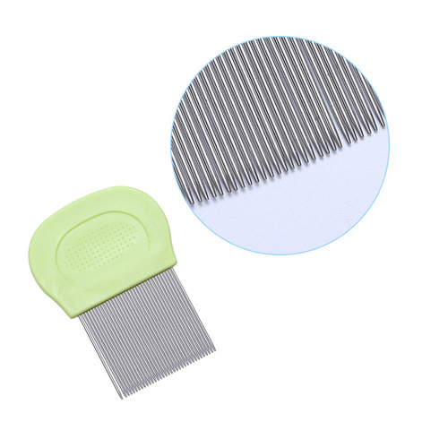 Flea Comb Pet Stainless Steel Needle Dog Pet Head Lice Comb Lice Comb Stainless Steel Brush Wholesale