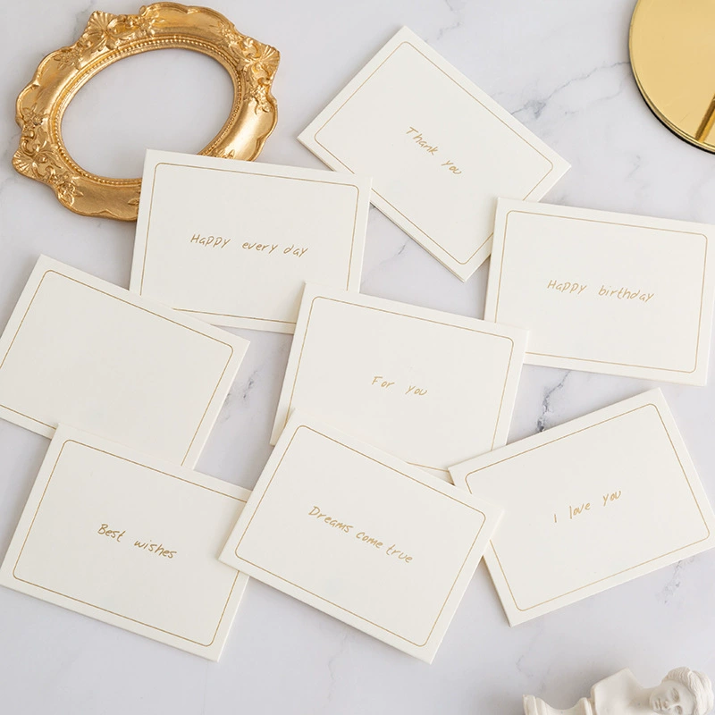 Простой Южная Корея Бронзовый Творческий День Рождения Праздник Лодок Дракона Спасибо Благословение Сообщение Выпускной Маленькая Открытка Простой Конверт Поздравительной Открытки