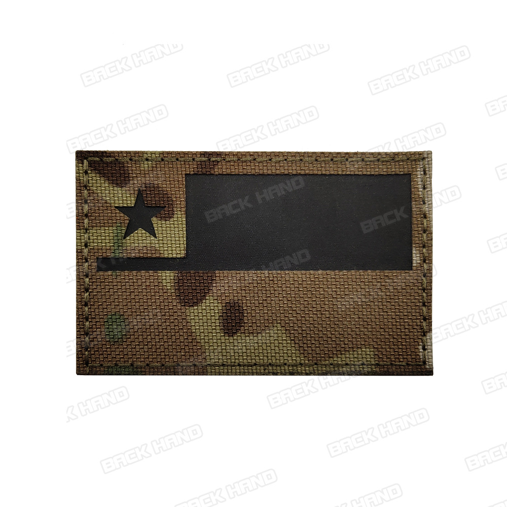 Parches de bandera IR europeo tela reflectante Velcro sello bandera camuflaje brazalete en stock