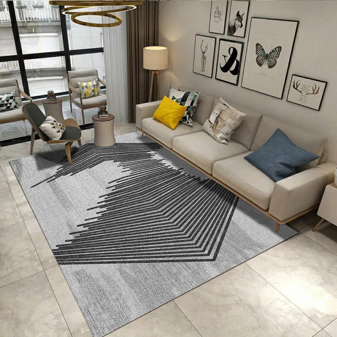 Alfombra nórdica sala de estar sofá mesa de café manta moderna minimalista Luz de lujo Casa dormitorio totalmente cubierto área grande puerta mat image 11