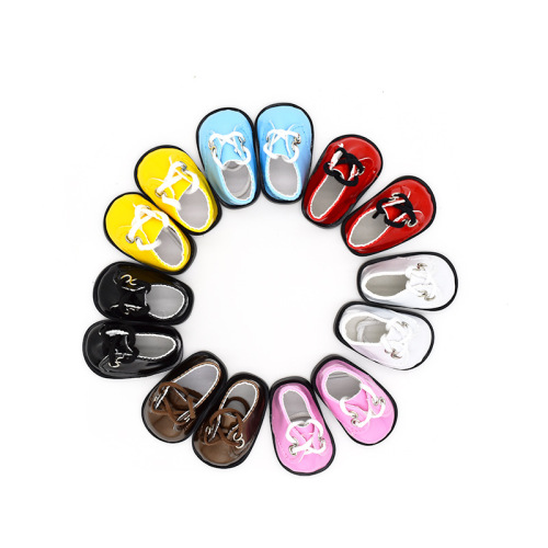 5cm baby shoes, star doll idol cute lace-up small leather shoes, 20cm cotton doll doll toy shoes