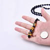 Necklace suitable for men and women, rosary with round beads, jewelry, pendant, for luck