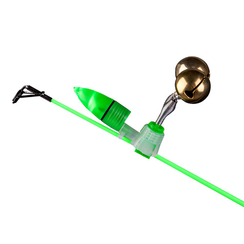 Super Loud Fishing Bell High Sensitivity Anti-Drop Spiral Pure Copper Sea Rod Bell Night Light Alarm Fishing Clip