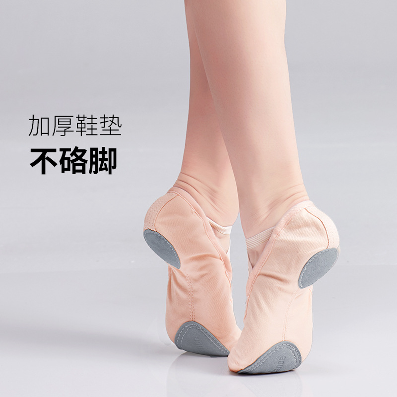 Zapatos de baile para adultos zapatos de baile zapatos de práctica profesional de las mujeres zapatos suaves de ballet niñas de baile étnico zapatos de garra de gato de fondo suave