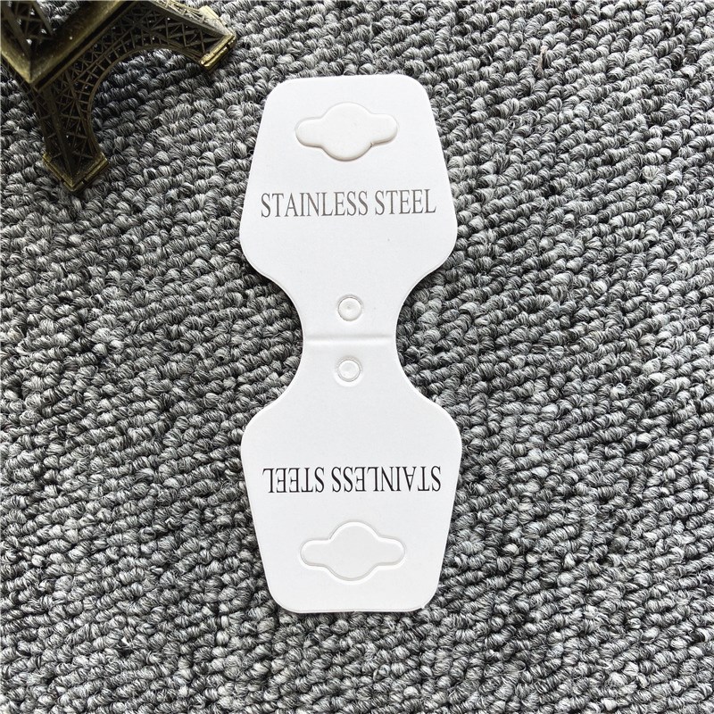 项链手链对折卡片现货新款发圈发绳白色纸卡logo