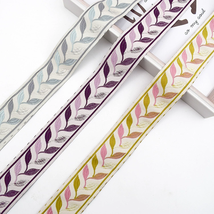 Заводская поставка Европейский стиль 3,5 см маленький лист занавеска жаккардовый край домашняя занавеска головная занавеска голова шить маленькое кружево