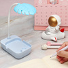 Cartoon snails, LED pens holder, table lamp charging, children's reading for elementary school students, night light, eyes protection