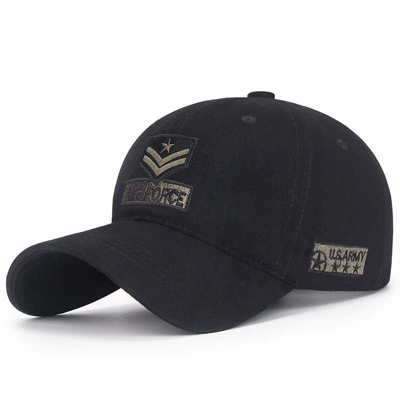 Zhenqiqi primavera y otoño nuevo sombrero para el sol al aire libre de los hombres de algodón todo partido gorra de béisbol moda camuflaje gorra enarbolada