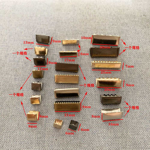 Factory direct sales of horse buckle long electroplated webbing rope clip metal fine tooth tail clip buckle clothing luggage accessories