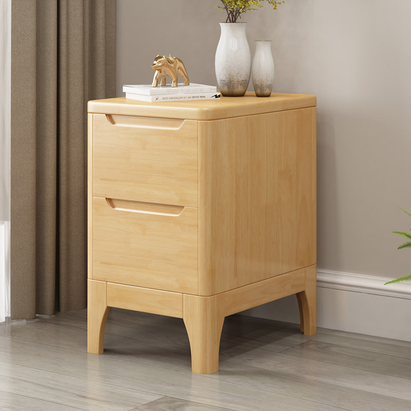 Mesita de Noche para Dormitorio, Madera Maciza, Estilo Simple y Moderno, Nueva Mesita de Noche de Alta Gama 2023, Venta Directa de Fábrica
