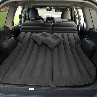 Vehicle-mounted inflatable bed, Bed, Car Dual-Purpose Inflatable - straight-black-single-use