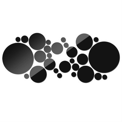 3d Acrylic Mirror Wall Stickers Circles Set For Modern Home Decor_voghion.com